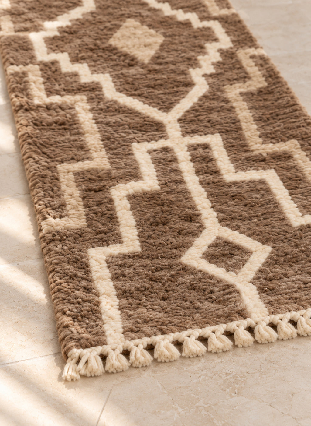 Fringe detail of the Mrirt runner