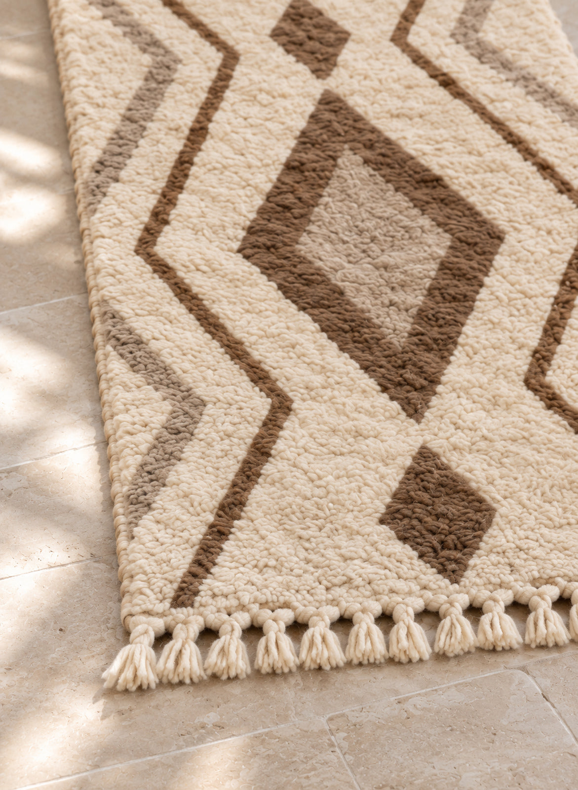 Fringe detail of the Mrirt runner