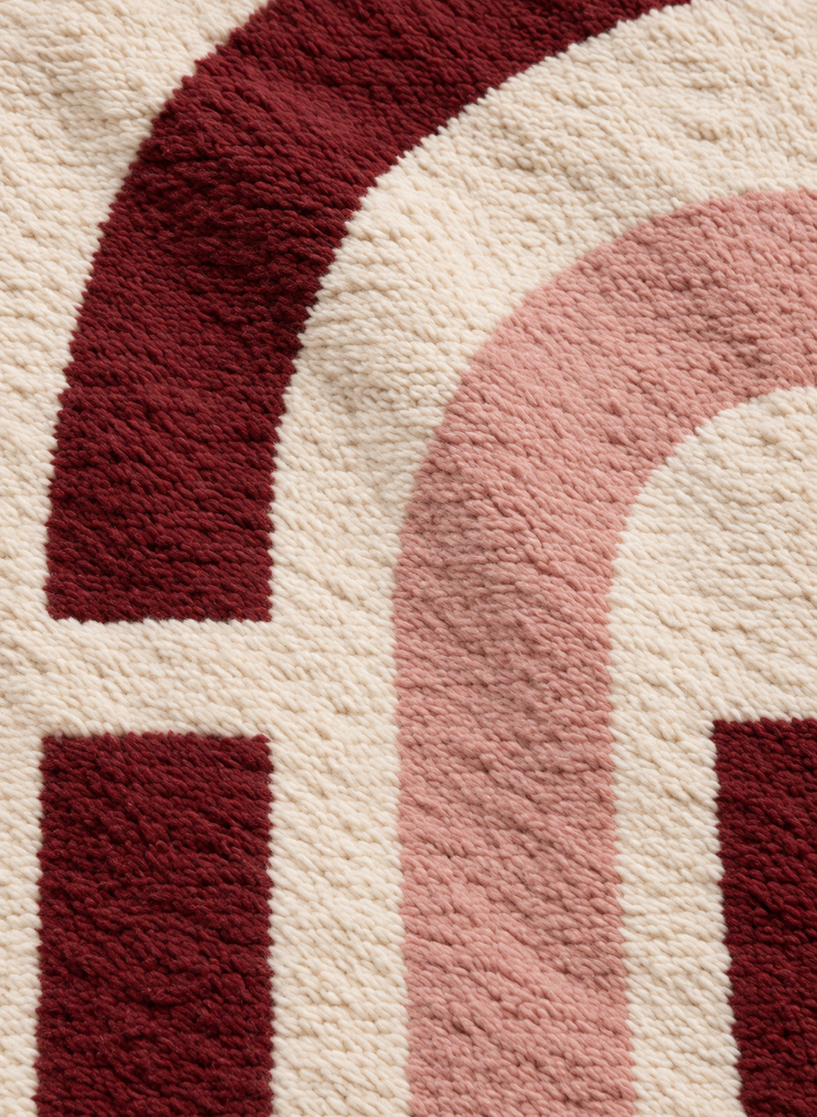 Close-up of the wool texture of Mrirt rug model 05