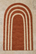 Handmade Beni Ourain arch rug model TF-04, full view