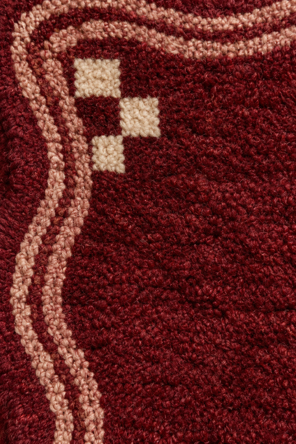 Wool texture of Beni Ourain rug model TF-05
