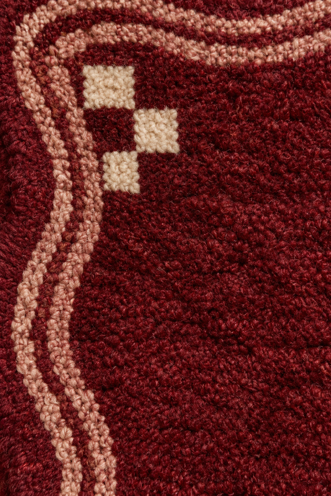 Wool texture of Beni Ourain rug model TF-05