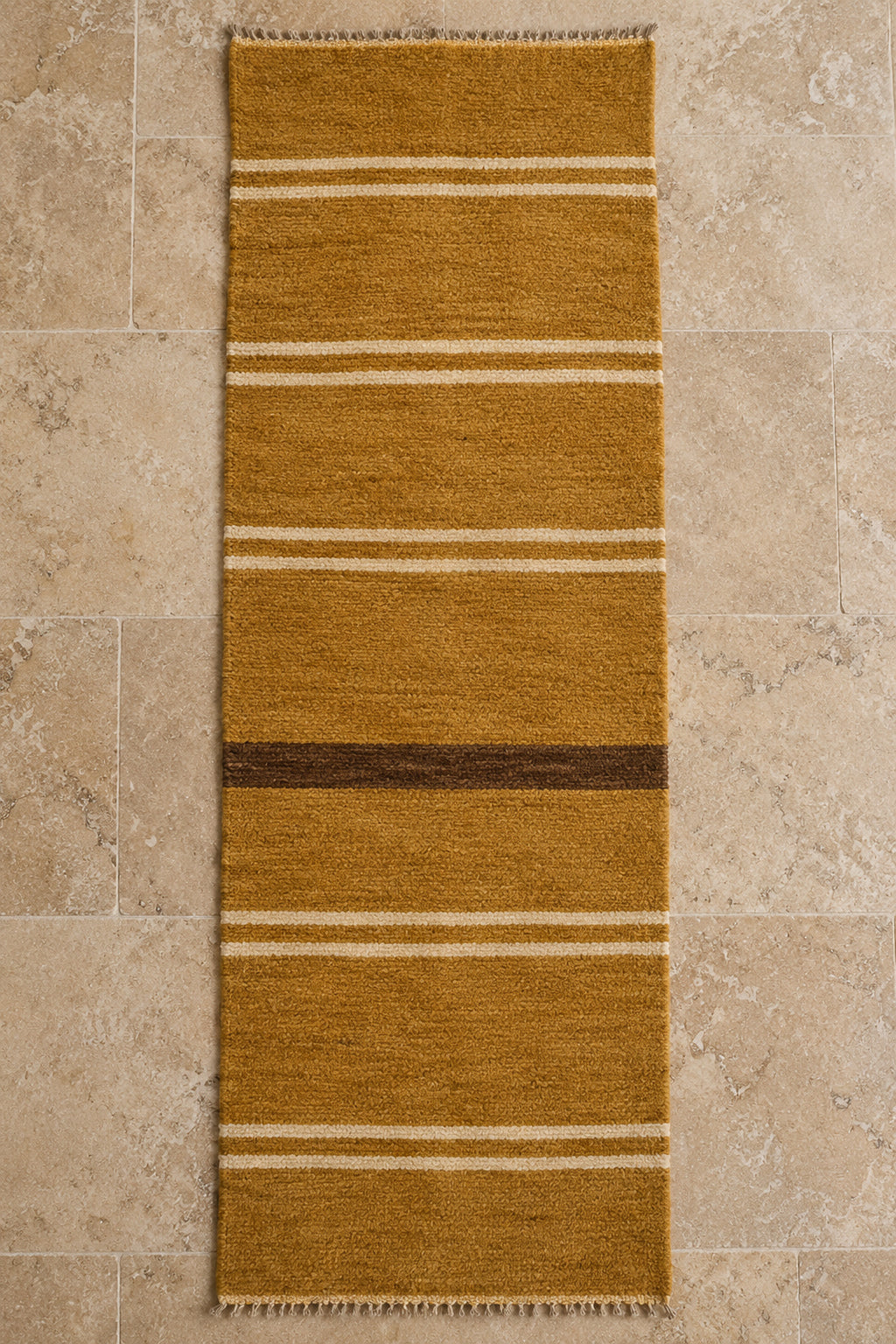 Handmade Beni Ourain runner model TF-07, full view