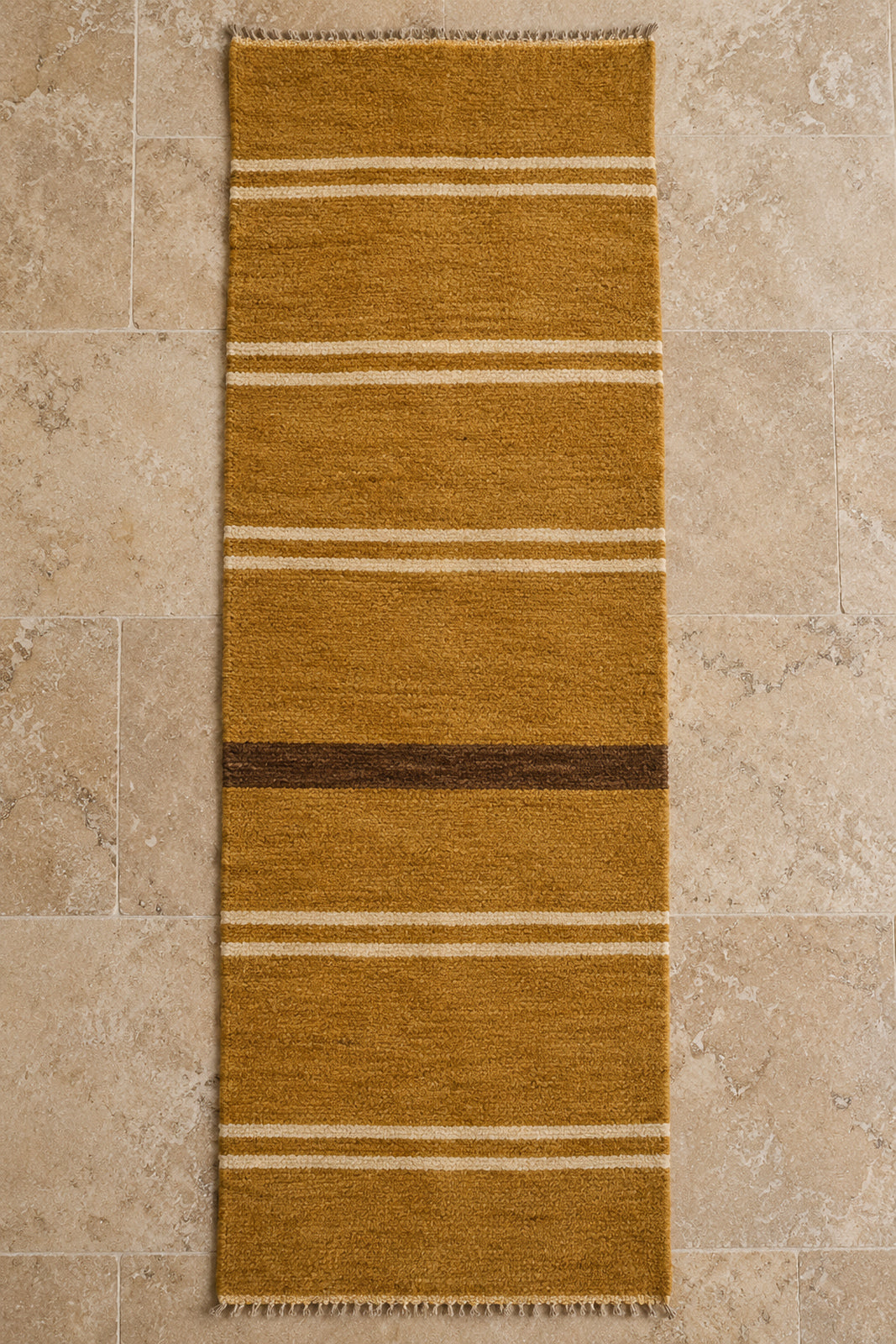 Handmade Beni Ourain runner model TF-07, full view