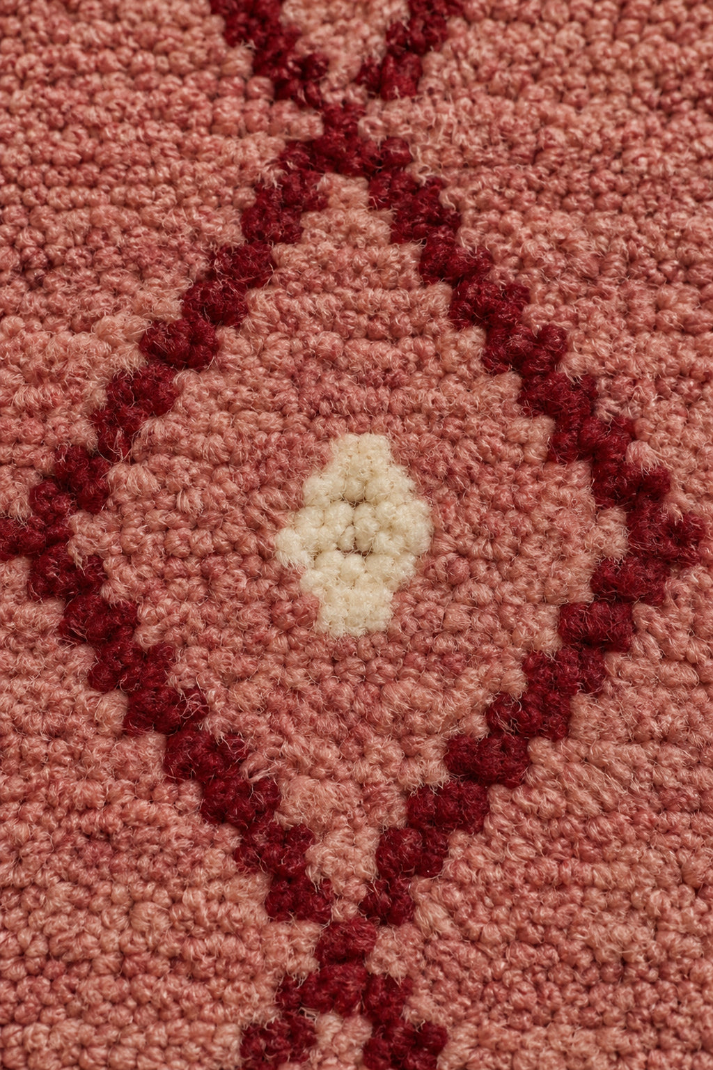 Wool texture of Beni Ourain oval rug model TF-09