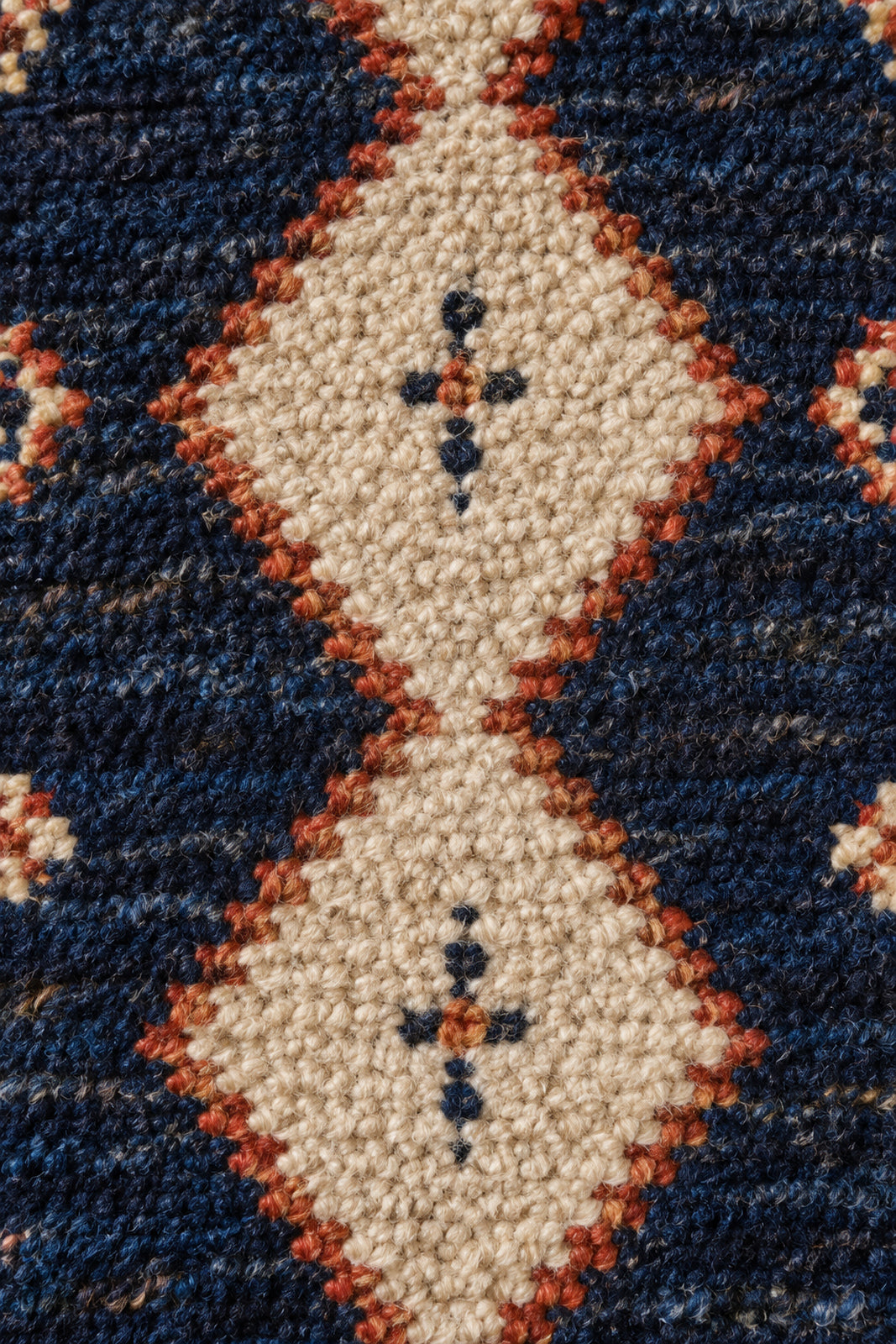 Wool texture of Beni Ourain runner model TF-10
